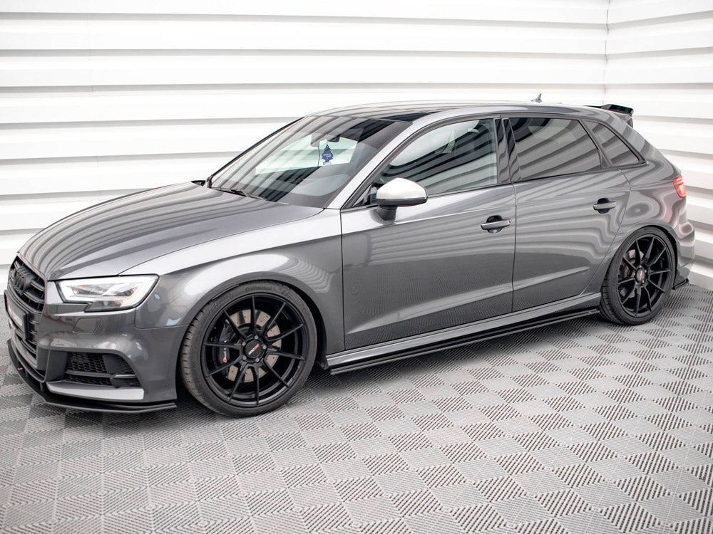 Street PRO Side Skirts Diffusers Audi S3 / A3 S-Line Sportback 8V Facelift