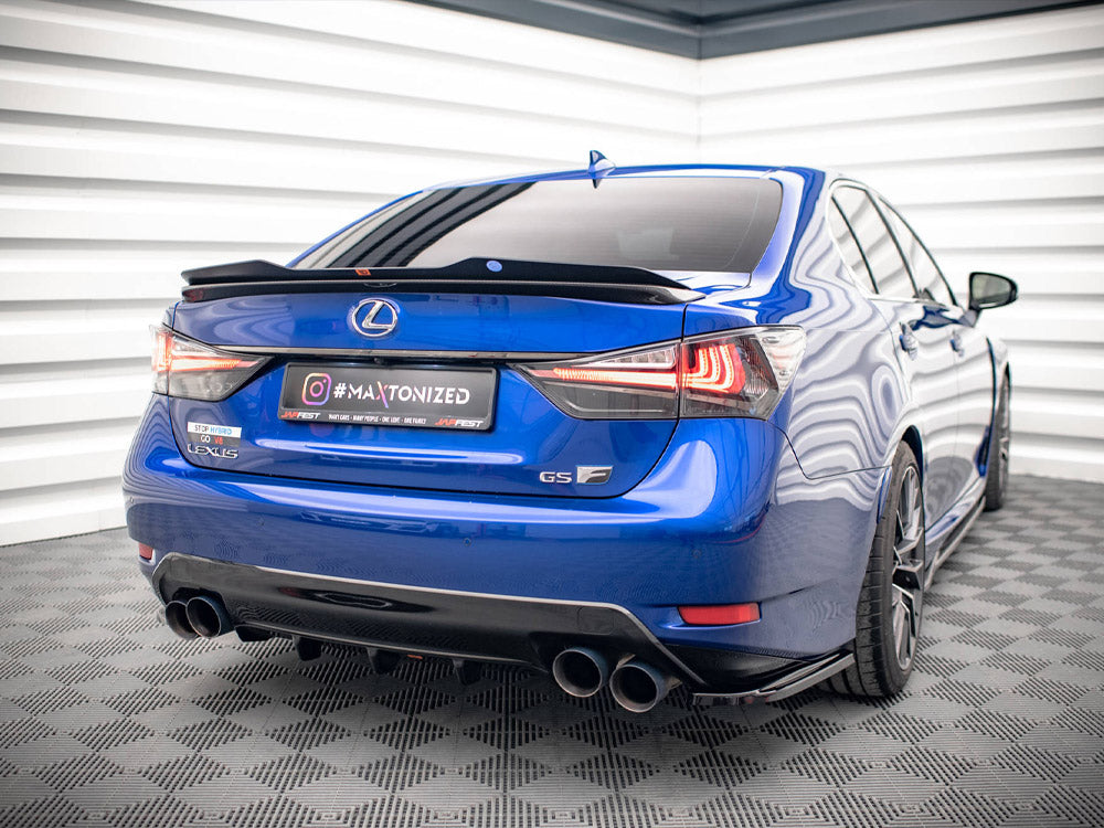 Spoiler CAP compatible with Lexus GS F Mk4 Facelift - Carbon Look