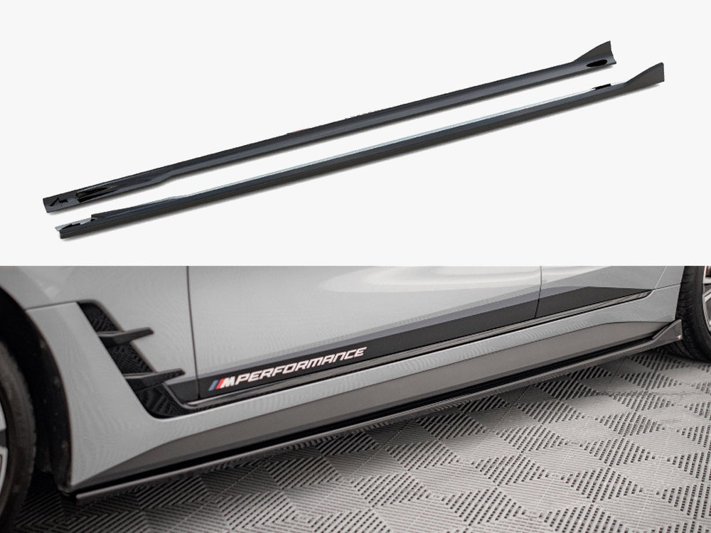Side Skirts Diffusers V.2 compatible with BMW 4 Gran Coupe M-Pack / M440i G26