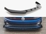 Street PRO Front Splitter + Flaps compatible with VW Polo GTI Mk6