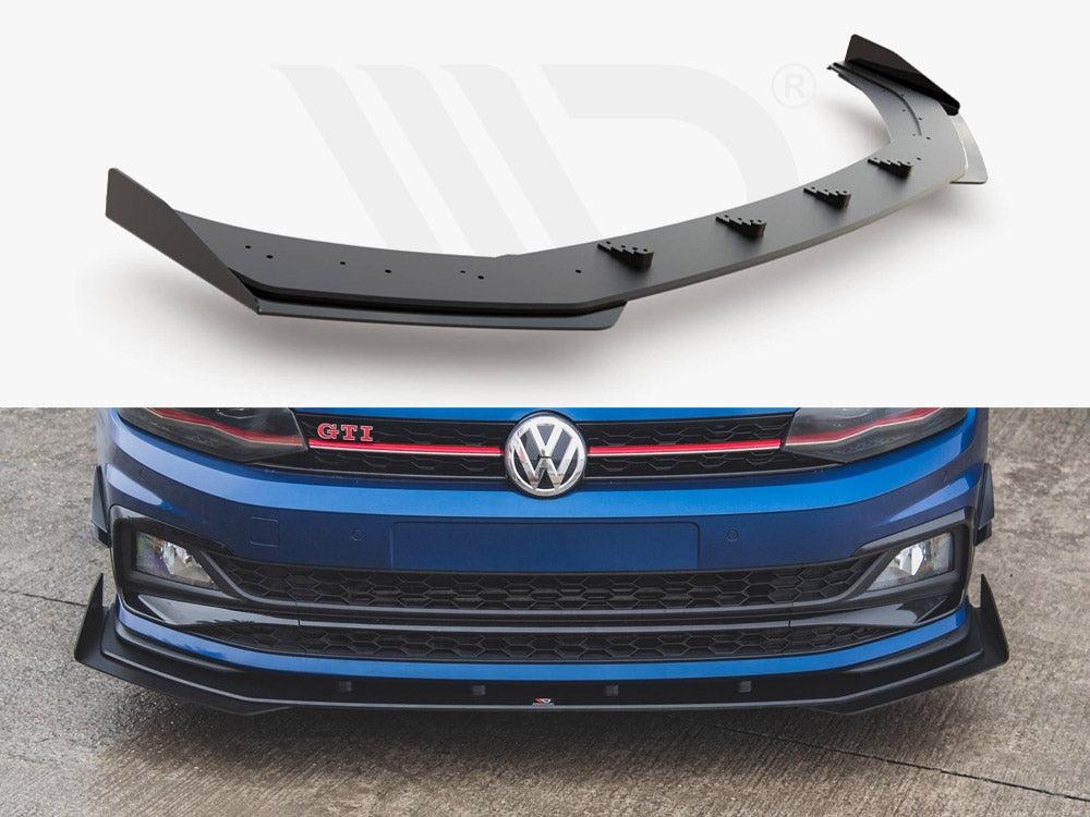 Maxton Racing Front Splitter + Flaps VW Polo GTI Mk6 (2017-)