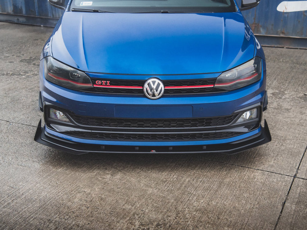 Street PRO Front Splitter + Flaps compatible with VW Polo GTI Mk6
