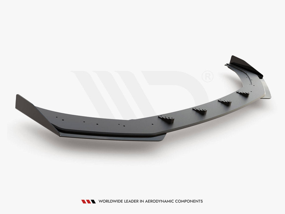 Street PRO Front Splitter + Flaps compatible with VW Polo GTI Mk6