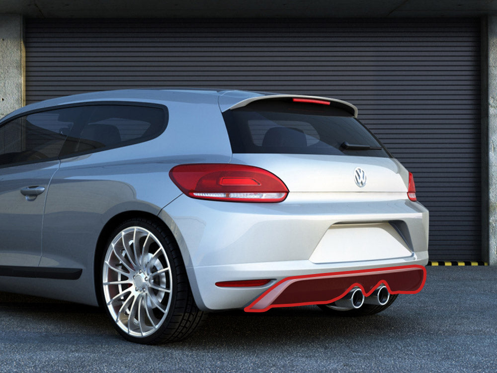 Rear Diffuser compatible with VW Scirocco Standard (Scirocco R Look)