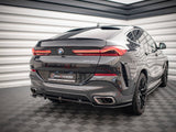 MAXTON DESIGN Central Rear Splitter (Vertical Bars) V.2 BMW X6 M-Pack G06