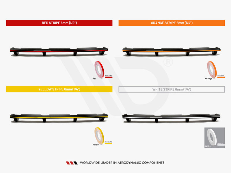 MAXTON DESIGN Central Rear Splitter (Vertical Bars) Land Rover Range Rover Sport SVR Mk2