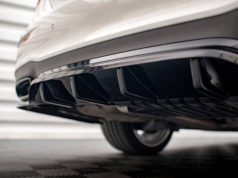 MAXTON DESIGN Central Rear Splitter (Vertical Bars) Mercedes E AMG Line W213 Facelift