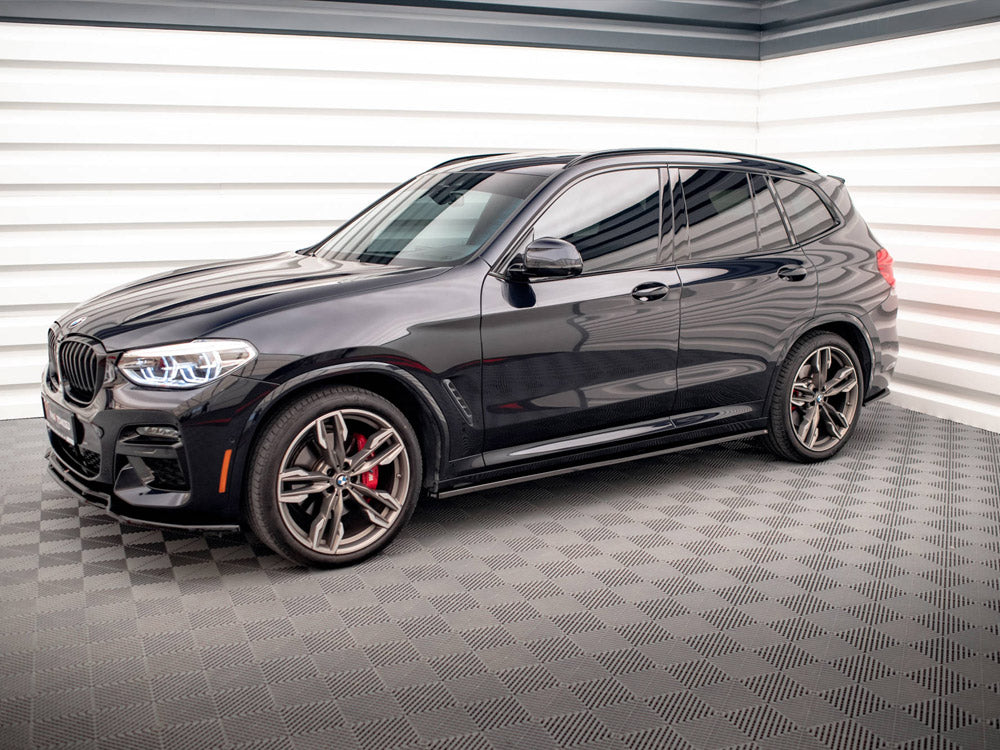 Side Skirts Diffusers V.1 compatible with BMW X3 M40d / M40i / M-Pack G01