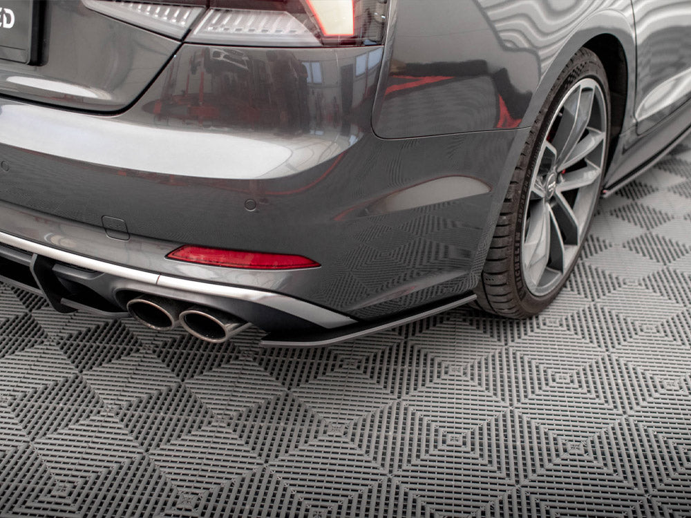 Street PRO Rear Side Splitters compatible with Audi S5 Sportback F5 - Red