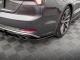 Street PRO Rear Side Splitters compatible with Audi S5 Sportback F5 - Red