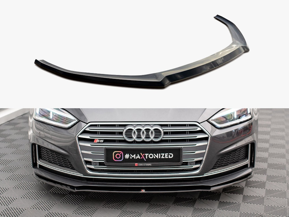 Front Splitter V.2 compatible with Audi S5 / A5 S Line F5 Coupe / Sportback (2016-)