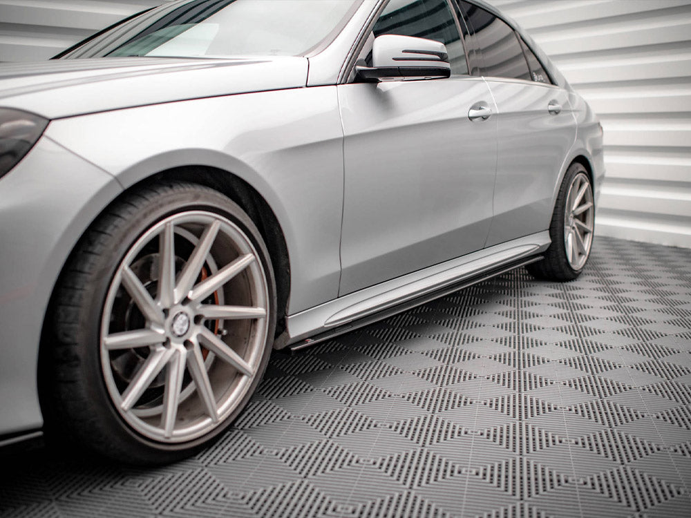 Side Skirts Diffusers compatible with Mercedes E63 AMG / AMG Line Sedan W212 Facelift