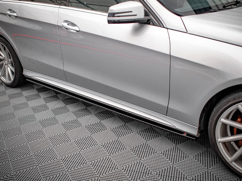 Side Skirts Diffusers compatible with Mercedes E63 AMG / AMG Line Sedan W212 Facelift