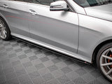 Side Skirts Diffusers compatible with Mercedes E63 AMG / AMG Line Sedan W212 Facelift