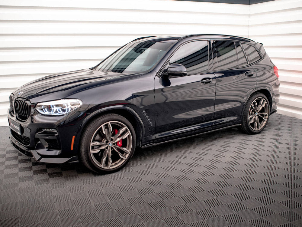 Side Skirt Diffusers V.2 compatible with BMW X3 M40d / M40i / M-Pack G01