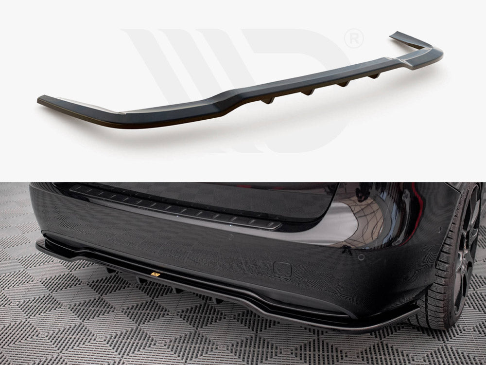 MAXTON DESIGN Central Rear Splitter (Vertical Bars) Mercedes B W246 Facelift