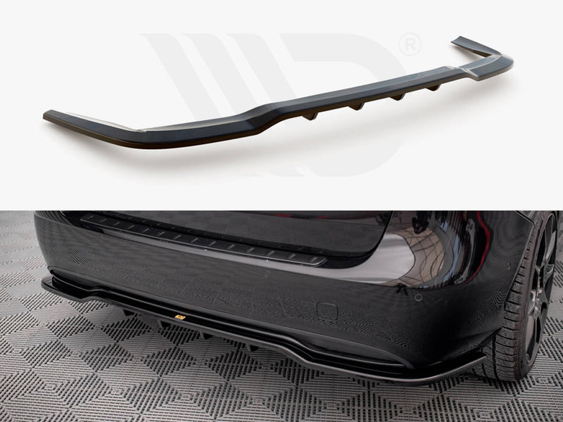 MAXTON DESIGN Central Rear Splitter (Vertical Bars) Mercedes B W246 Facelift