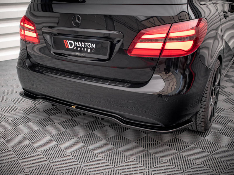 MAXTON DESIGN Central Rear Splitter (Vertical Bars) Mercedes B W246 Facelift
