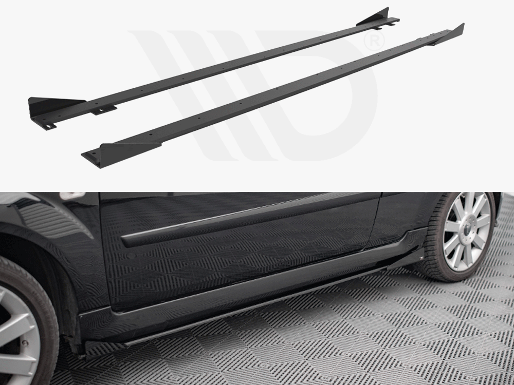 Street PRO Side Skirts Diffusers + Flaps Ford Fiesta ST Mk6