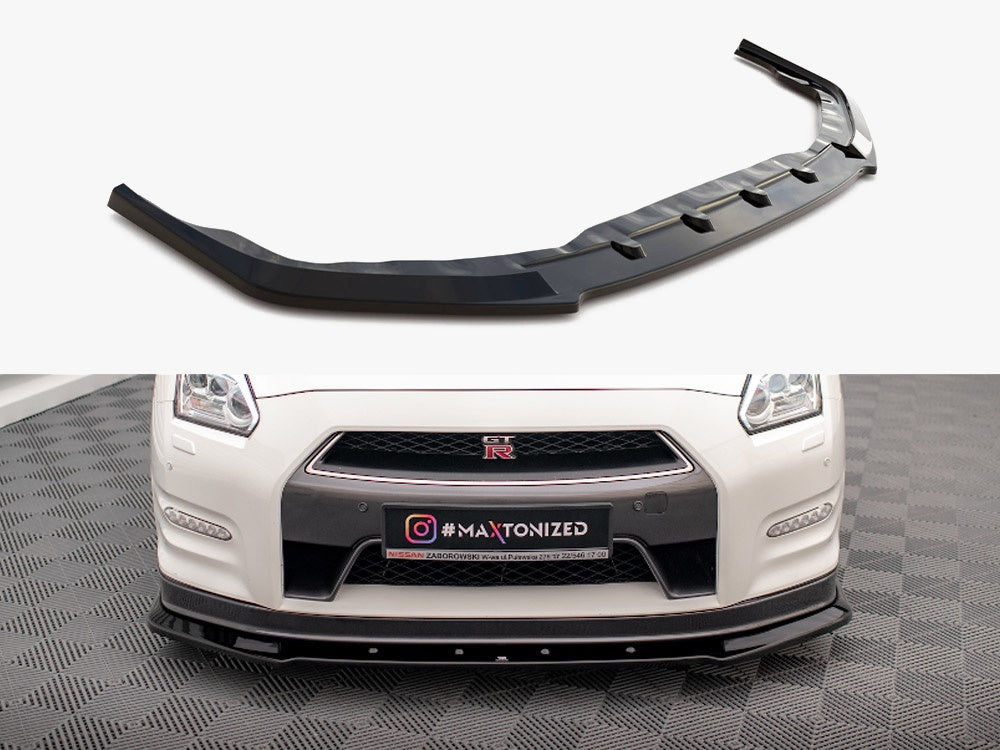 Front Splitter compatible with Nissan GT-R R35 1st Facelift