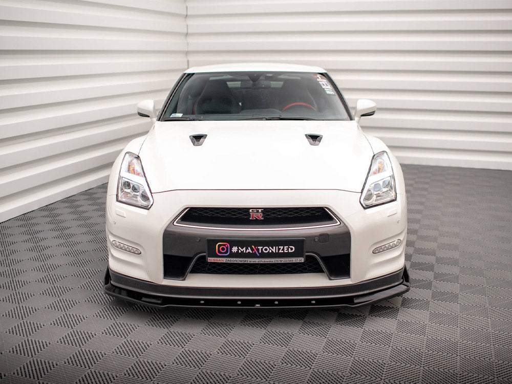 MAXTON DESIGN Front Splitter + Flaps Nissan GTR R35 Facelift