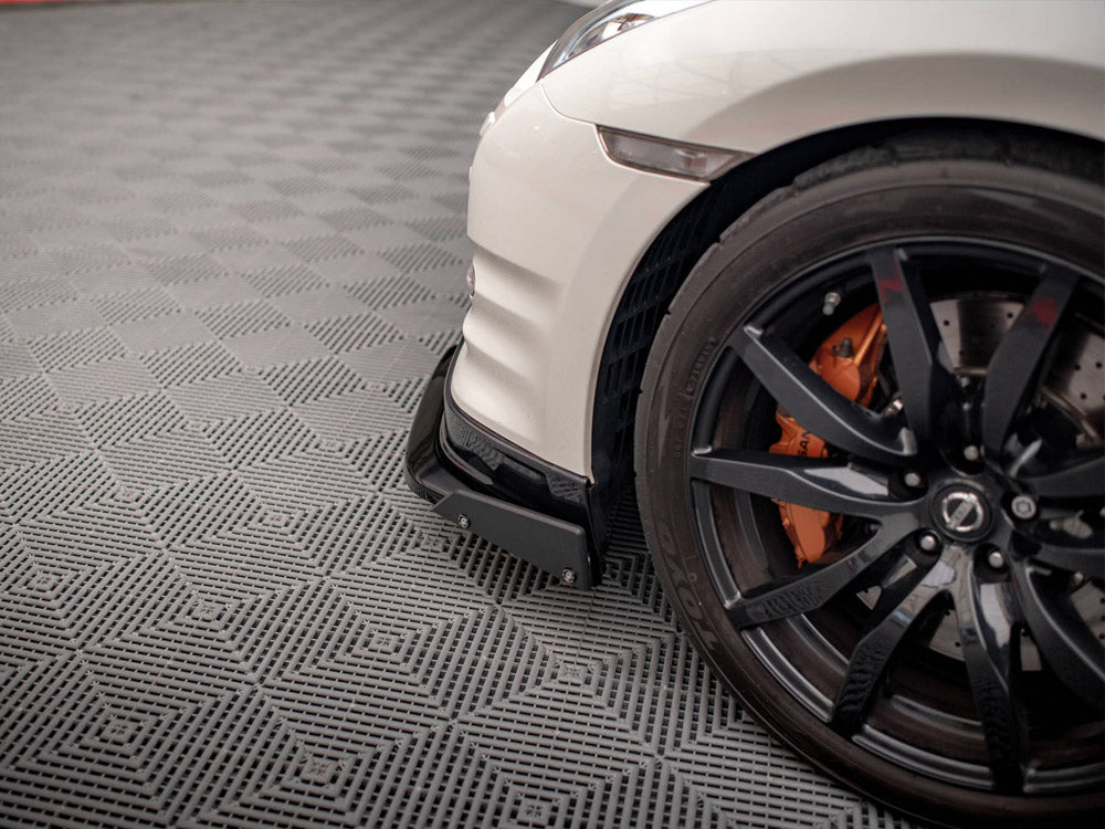 MAXTON DESIGN Front Splitter + Flaps Nissan GTR R35 Facelift