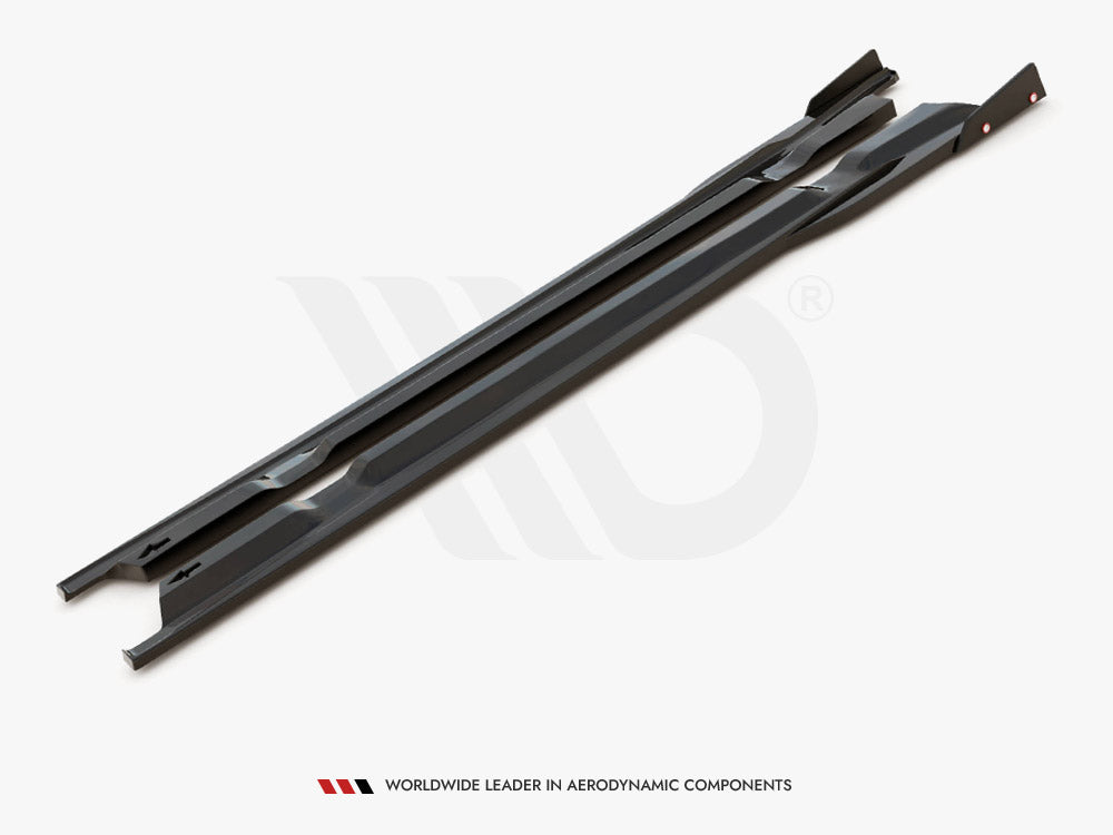 Side Skirts Diffusers + Flaps compatible with Nissan GT-R R35 1st Facelift