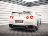 MAXTON DESIGN Central Rear Splitter (Vertical Bars) Nissan GTR R35 Facelift
