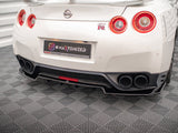 Rear Splitter (Vertical Bars) compatible with Nissan GT-R R35 1st Facelift