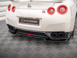 MAXTON DESIGN Central Rear Splitter (Vertical Bars) Nissan GTR R35 Facelift