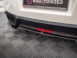 MAXTON DESIGN Central Rear Splitter (Vertical Bars) Nissan GTR R35 Facelift