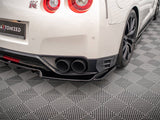 MAXTON DESIGN Central Rear Splitter (Vertical Bars) Nissan GTR R35 Facelift