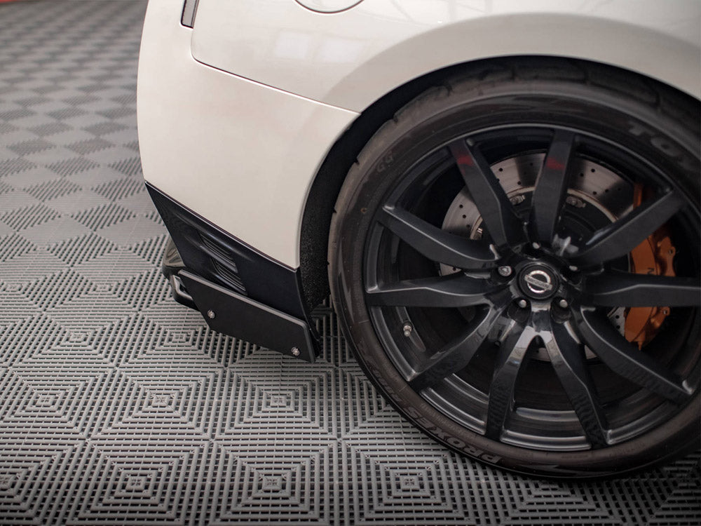 MAXTON DESIGN Central Rear Splitter + Flaps Nissan GTR R35 Facelift