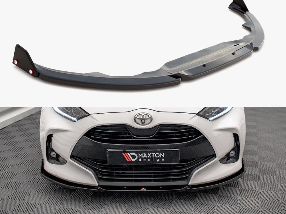 Front Splitter V.1 + Flaps compatible with Toyota Yaris Mk4