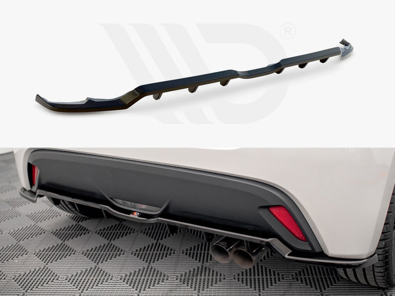 MAXTON DESIGN Central Rear Splitter V.2 (Vertical Bars) Toyota Yaris Mk4