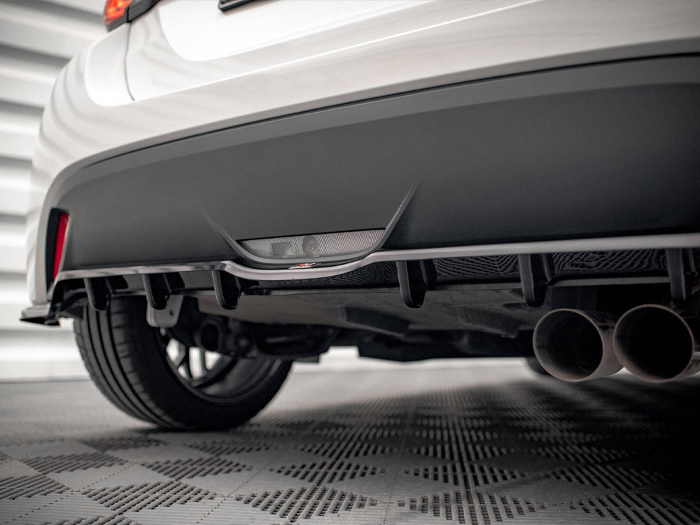 MAXTON DESIGN Central Rear Splitter V.2 (Vertical Bars) Toyota Yaris Mk4