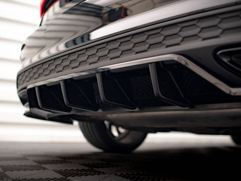 Rear Splitter (Vertical Bars) compatible with Audi A3 S Line Sedan 8Y