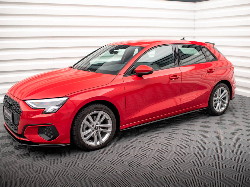 Street PRO Side Skirts Diffusers compatible with Audi A3 8Y