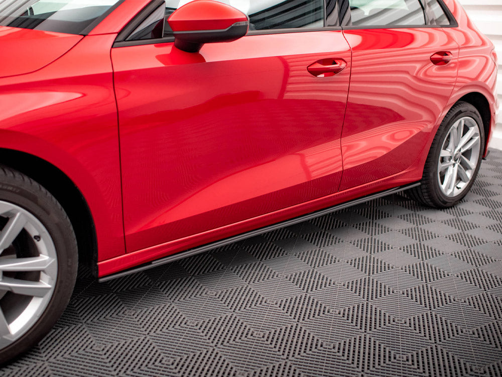 Street PRO Side Skirts Diffusers compatible with Audi A3 8Y