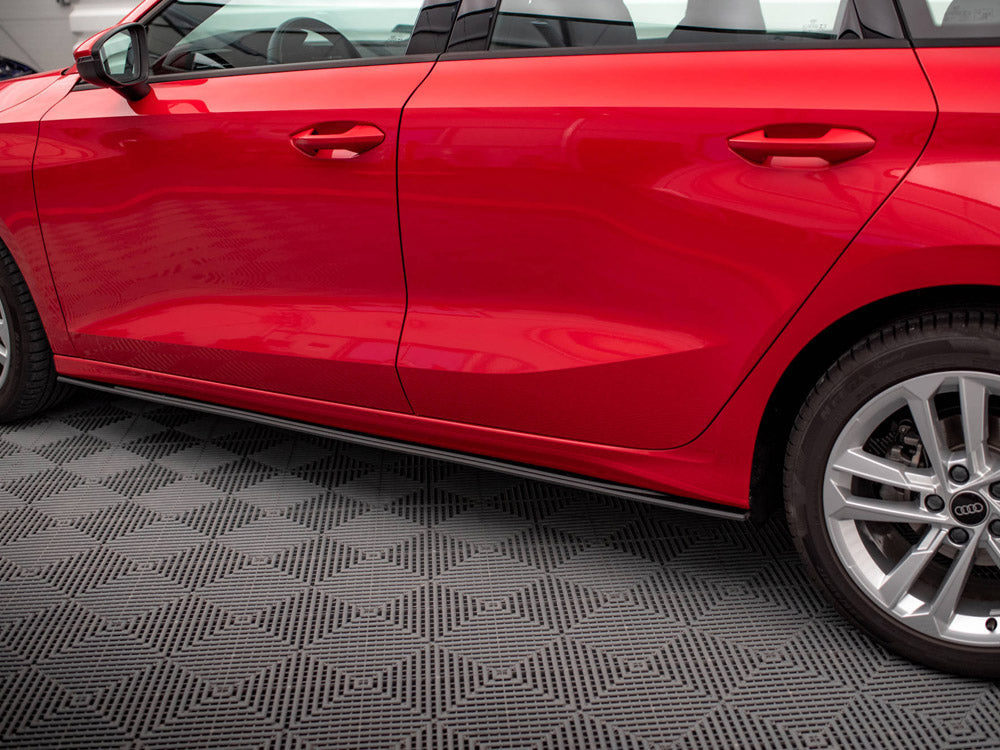 Street PRO Side Skirts Diffusers compatible with Audi A3 8Y