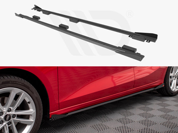 Street PRO Side Skirts Diffusers + Flaps Audi A3 8Y