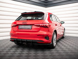 Street PRO Rear Valance + Flaps compatible with Audi A3 Sportback 8Y
