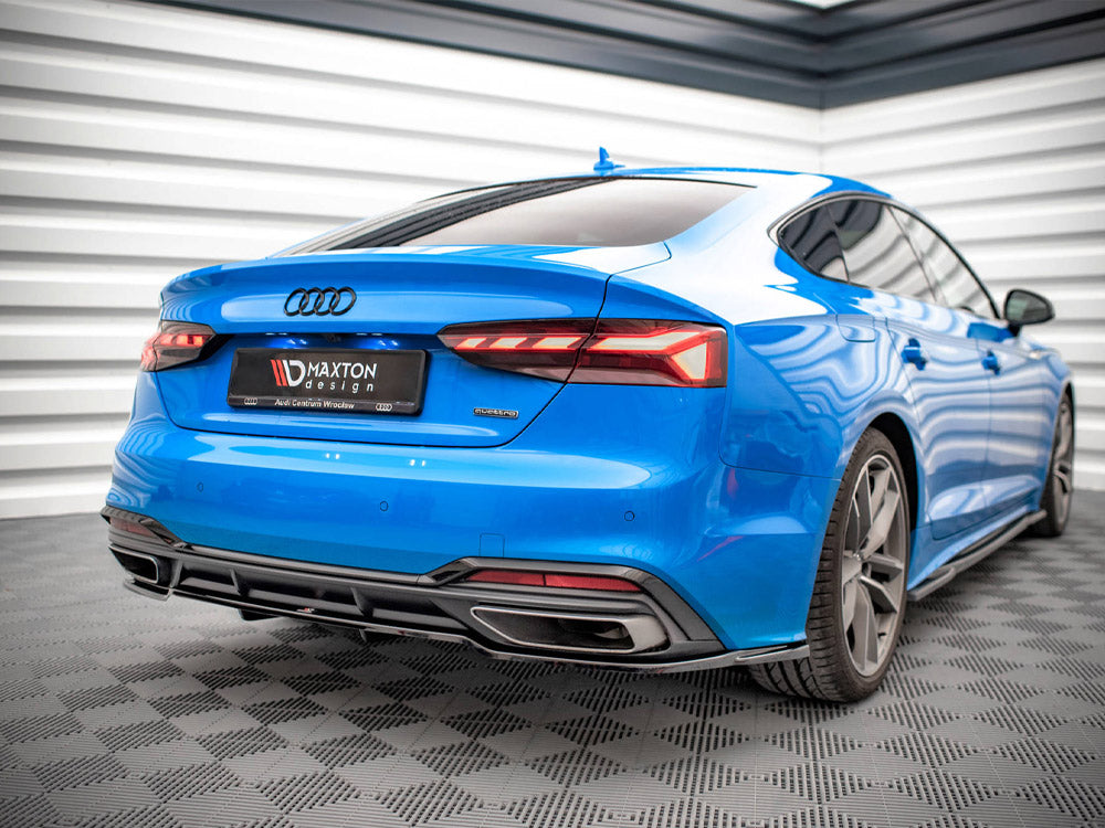 Rear Splitter (Vertical Bars) compatible with Audi A5 S Line F5 Facelift