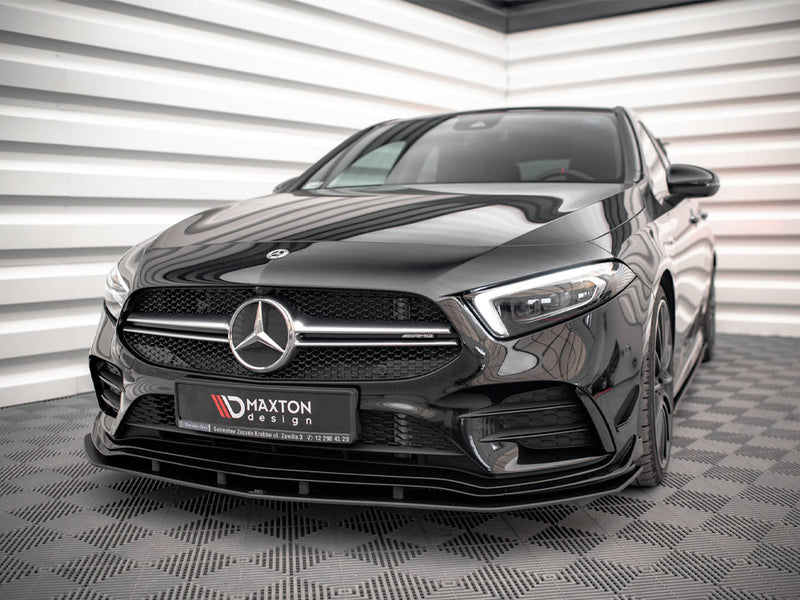 Street PRO Front Splitter Mercedes A35 AMG / AMG-Line Aero Pack W177