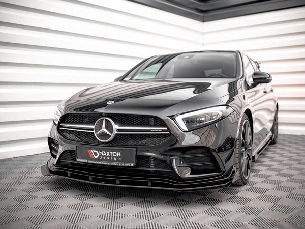 Street PRO Front Splitter + Flaps Mercedes A35 AMG / AMG-Line Aero Pack W177