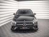 Street PRO Front Splitter + Flaps compatible with Mercedes A35 AMG / AMG Line Aero Pack W177