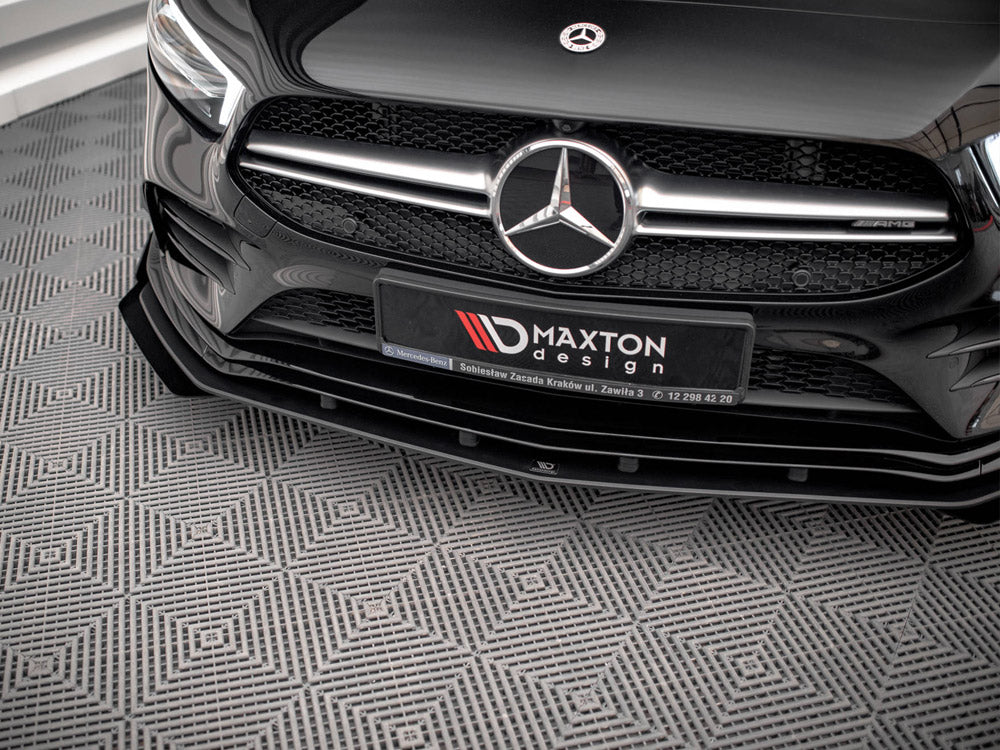 Street PRO Front Splitter + Flaps compatible with Mercedes A35 AMG / AMG Line Aero Pack W177