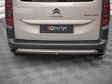 MAXTON DESIGN Central Rear Splitter Citroen Berlingo Mk3