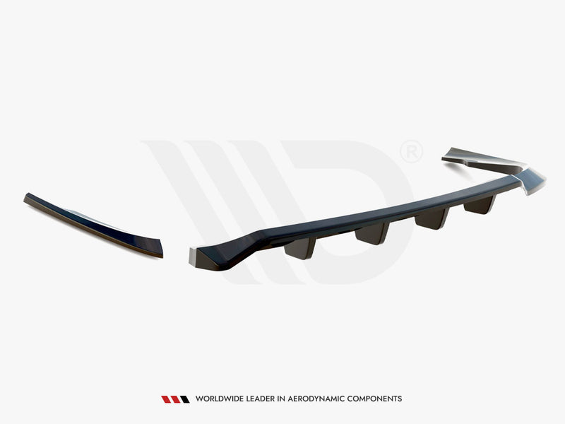 MAXTON DESIGN Central Rear Splitter (Vertical Bars) Volvo C70 Mk1