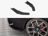 Street Pro Rear Side Splitters + Flaps compatible with BMW 4 M-Pack G22 / G23 / G22 Facelift / G23 Facelift